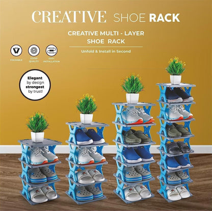 Smart Foldable Shoes Tier Shoe Rack 5 Layer